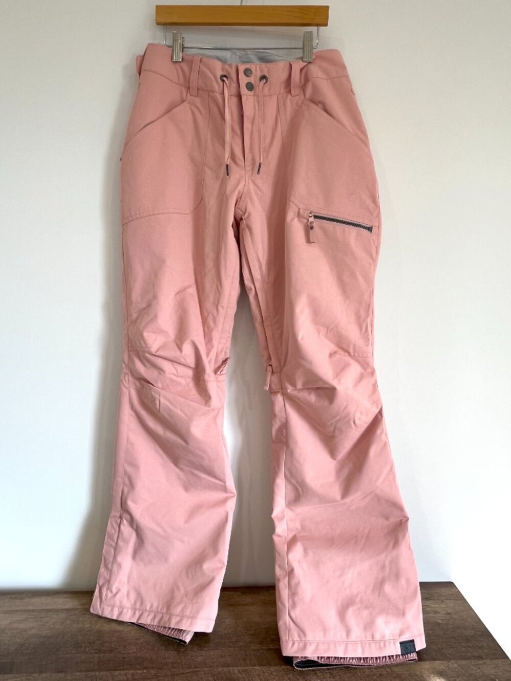 Nadia insulated snow Pants pink womens L wateproofing 10K ROXY dryfit